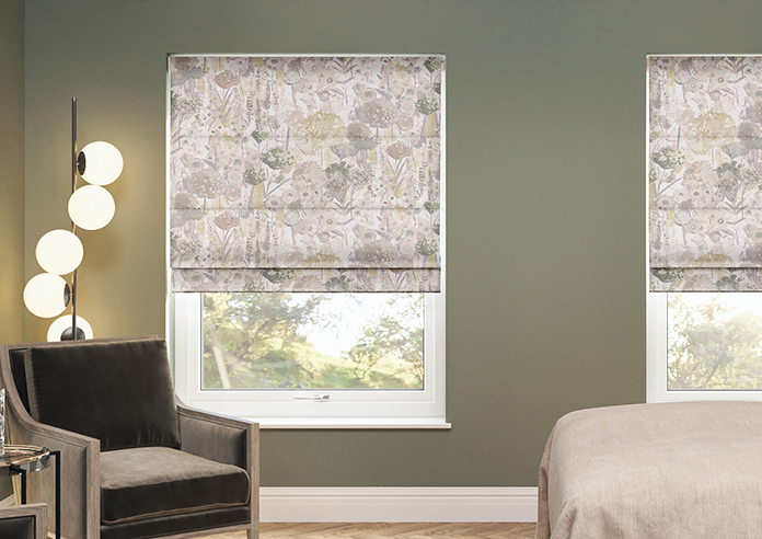 Wildflowers, Natural - Roman Blind - Image 3